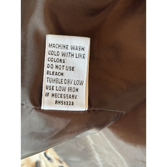 Chaus Women Animal Print Blazer 16W Brown Single Breast Cotton Blend Exotic - Picture 8 of 11